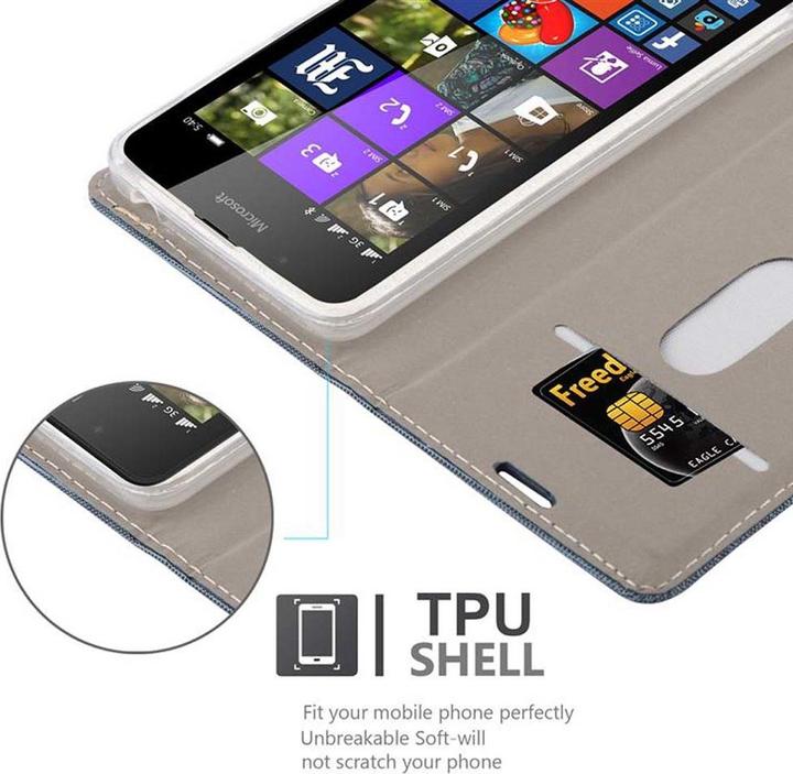 Image du produit Cadorabo Couverture look jeans Book (Microsoft Lumia 540)