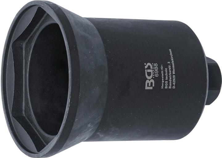 Actual product image BGS Axle Nut Socket Hexagon for Mercedes-Benz trailer axle 95 mm