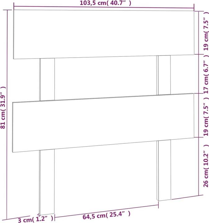 Immagine prodotto VidaXL Lashonda (103,5 x 3 x 81 cm)