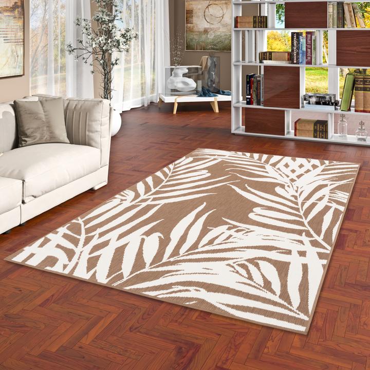 Image du produit Pergamon In- und Outdoor Teppich Beidseitig Cape Cod Blätter (120 x 160 cm)