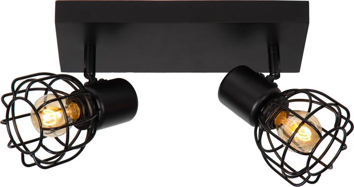 Produktbild Lucide FILOX - Deckenstrahler - 2xE27 - Schwarz 00929/02/30 (E27)