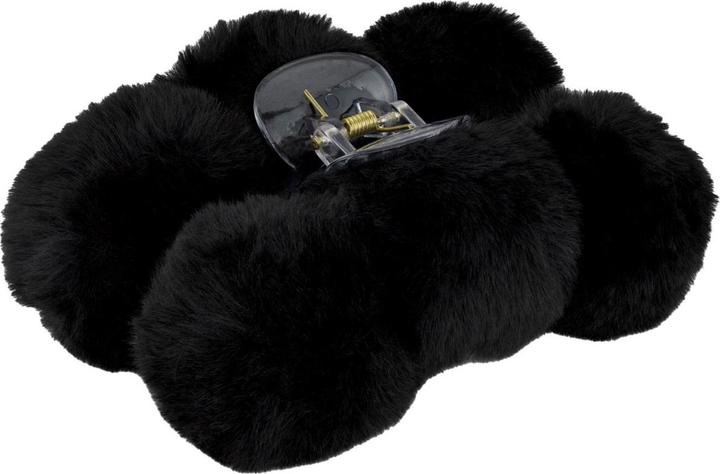 Immagine prodotto Trisa Capelli - Fermaglio in finta pelliccia con pompon nero (1 pz.)