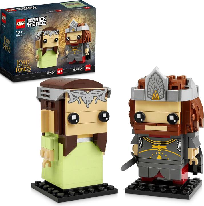 Immagine prodotto LEGO BrickHeadz - Aragorn e Arwen (40632, LEGO Brickheadz)