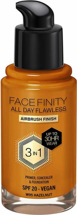Produktbild Max Factor FACEFINITY ALL DAY FLAWLESS 3 IN 1 foundation #W95-hazelnut 30 ml (W95-Hazelnut)