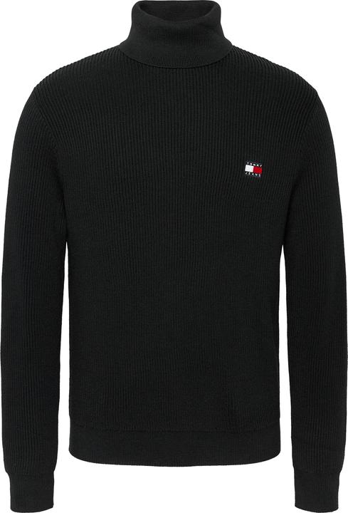Produktbild Tommy Hilfiger Tommy Jeans Slim Fit Coltrui met wol - Zwart - Maat M (M)