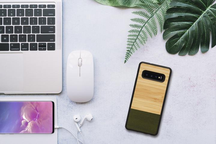 Produktbild Man.Wand &WOOD SmartPhone case Galaxy S10 bamboo forest juodas (Samsung Galaxy S10+)