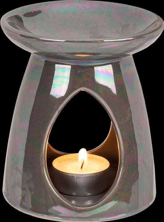 Out of the blue Aromalampe perlmutt finish grau