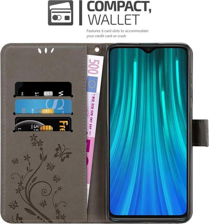 Actual product image Cadorabo Flower Book Cover (Xiaomi Redmi Note 8 Pro)
