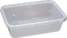 Produktbild MultiLine Plastbakke 650 ml 120x175x50 mm Klar Nudelbakke til Microovn med Låg,250 stk/krt