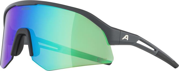 Immagine prodotto ALPINA SPORTS Sonic Hr Q-Lite (Grigio notte opaco, Verde Specchio)