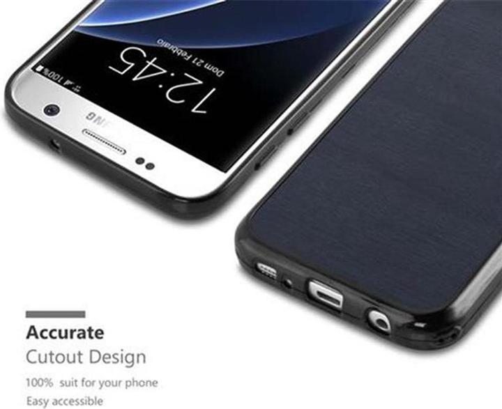 Actual product image Cadorabo TPU Wooden Cover (Samsung Galaxy S7)