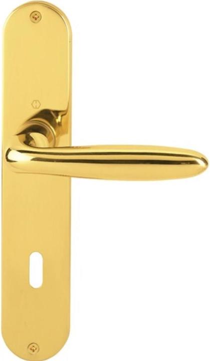 Produktbild Hoppe Langschildgarnitur Verona M151/302 Messing F71 OB 72 mm DIN links / rechts (Türgriff)