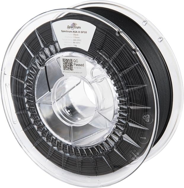 Immagine prodotto Filament ASA-X GF10 Schwarz 1.75mm 1kg (ASA, 1.75 mm, 1000 g, Nero)