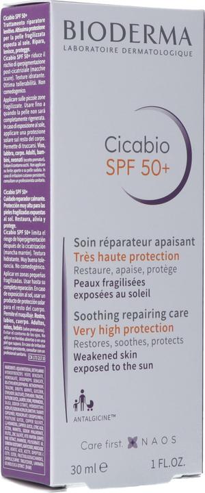 Produktbild Bioderma Cicabio (Sonnencreme, SPF 50+, 30 ml, 48 g)