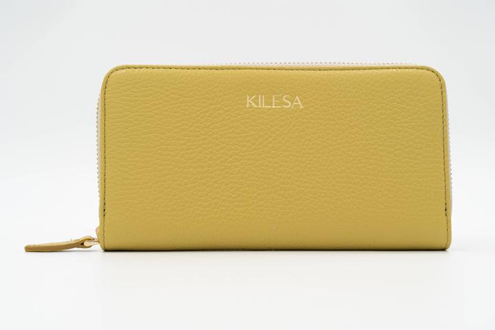 Kilesa Portefeuille ICON grand zip - Couleur Giallo Ocra