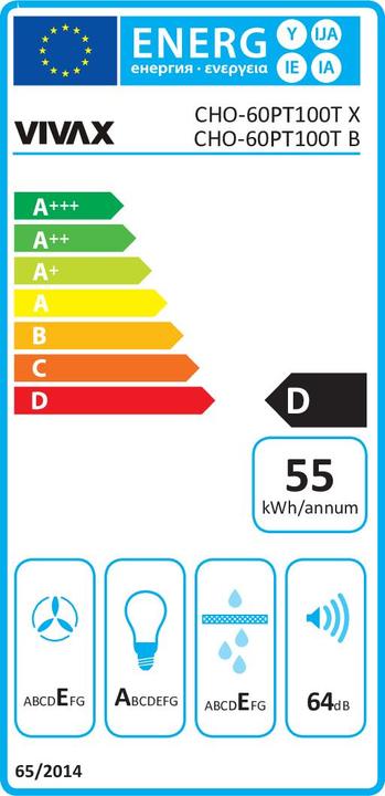 Energy Label Vivax CHO-60PT100T X
