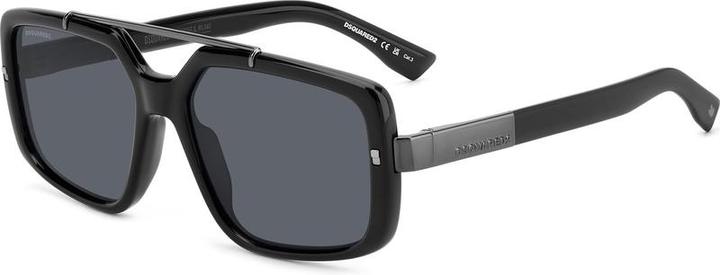 Dsquared2 DSQUART2 D2 0120/S Rechteckige Acetat -Sonnenbrille für Männer