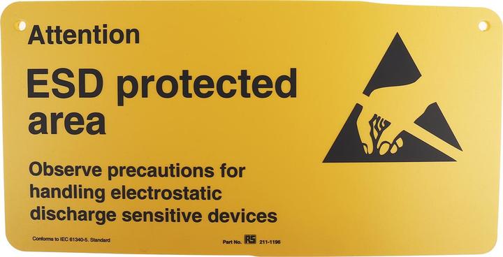 Image du produit Rs Pro Affiche de sécurité anglaise, plastique rigide, H 300 mm L 150mm