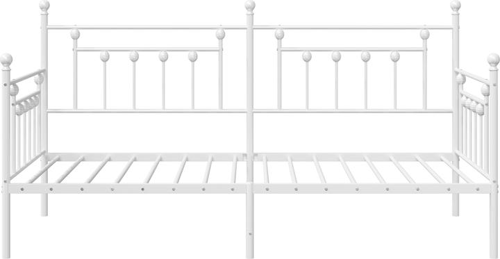 Produktbild VidaXL Tagesbett Weiss 90x200 cm Stahl (90 x 200 cm)
