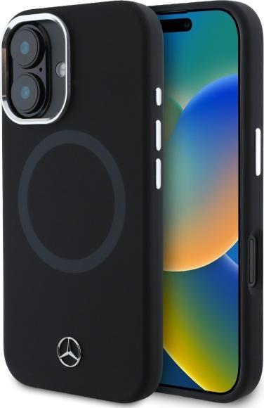Produktbild Mercedes MEHMP16S23SUTTK iPhone 16 6.1" czarny/black hardcase Silicone Tonal Logo MagSafe (Apple iPhone 16)