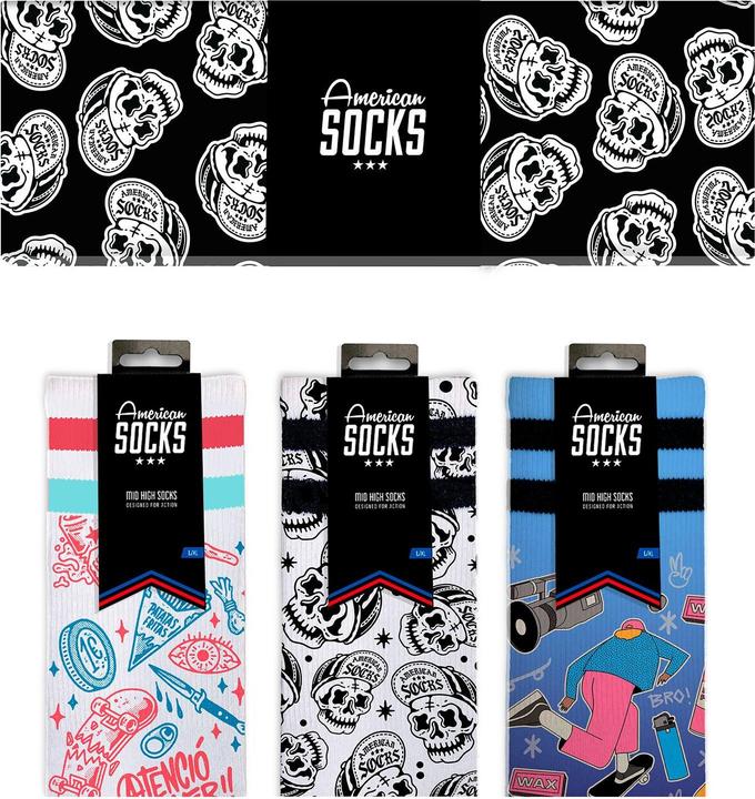 American Socks Skater Socks Giftbox (36 - 41, 42 - 46)