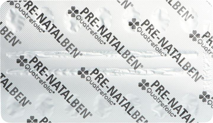 Nährwerte und Zutaten Natalben PreNatalben Quatrefolic (84 Stück, Kapseln, 65 g)