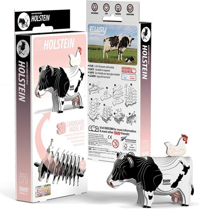 Produktbild Eugy 3D Bastelset Holstein Kuh (MQ6)