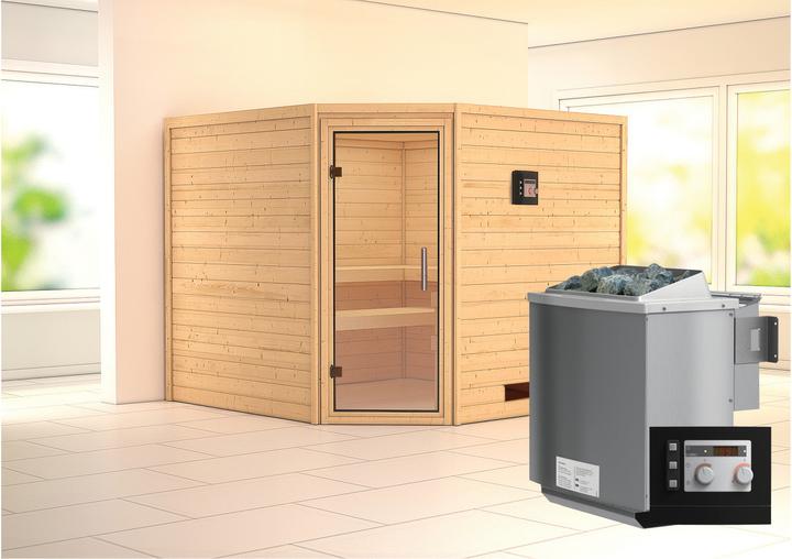 Actual product image Karibu Leona without roof rim (9 KW Bio external control)