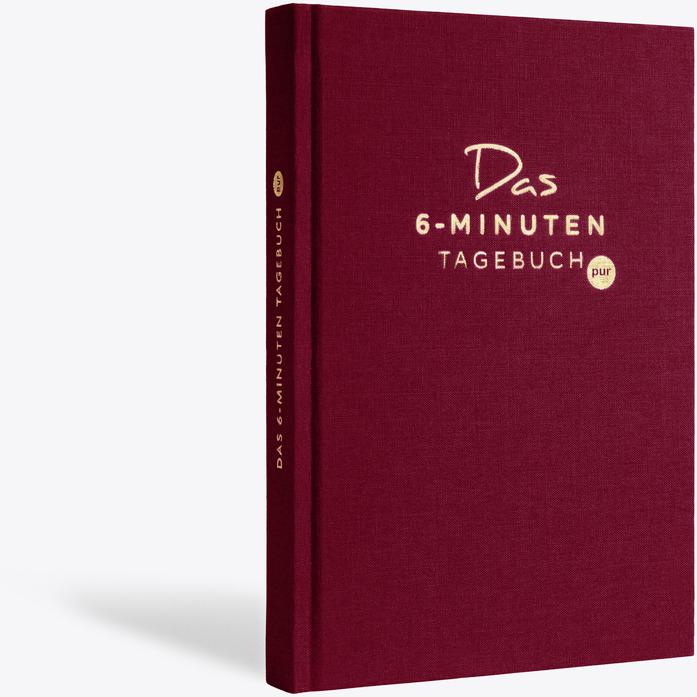 Actual product image The 6-minute diary (Lined, Hardcover)
