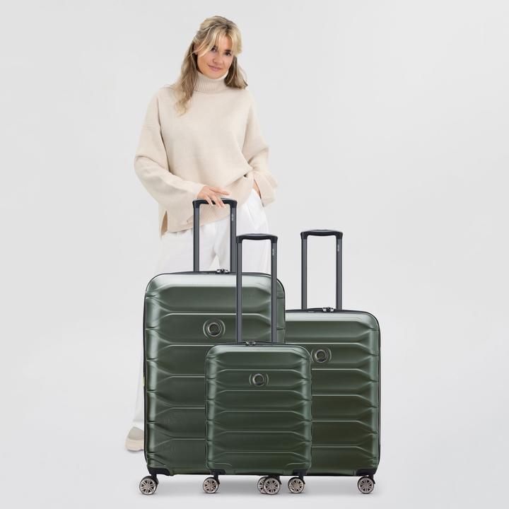 Image du produit Delsey Meteor 4 Rollen Kofferset 3-teilig mit Dehnfalte (221 l, XL (à partir de 115l))