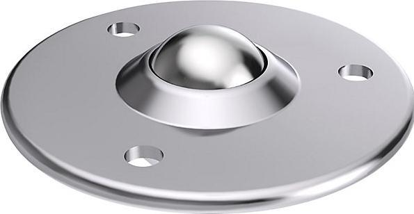 Actual product image kaiserkraft Ball caster with recessed sheet steel housing