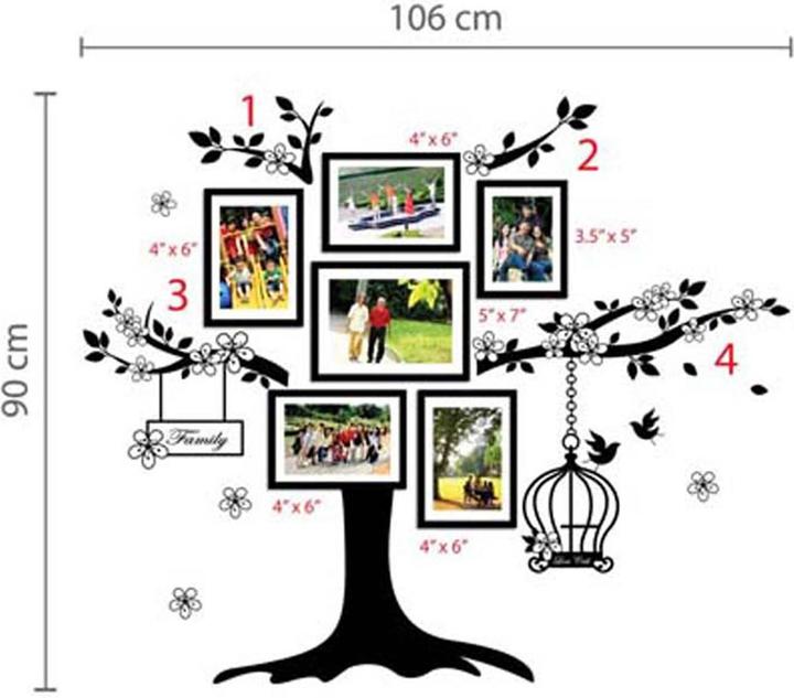 Image du produit Walplus Cadre photo Birdcage (90 x 90 cm)