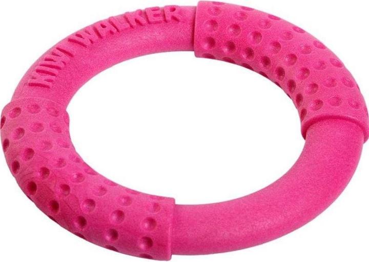 Kiwi Walker Dog Toy Ring Pink, M, Ø 17 cm (Dog chew toy)
