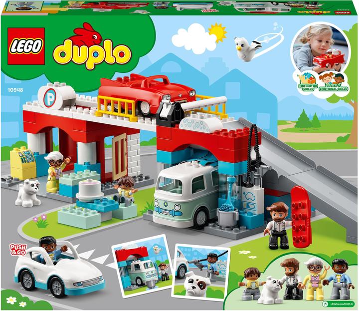 Produktbild LEGO Parkhaus mit Autowaschanlage (10948)