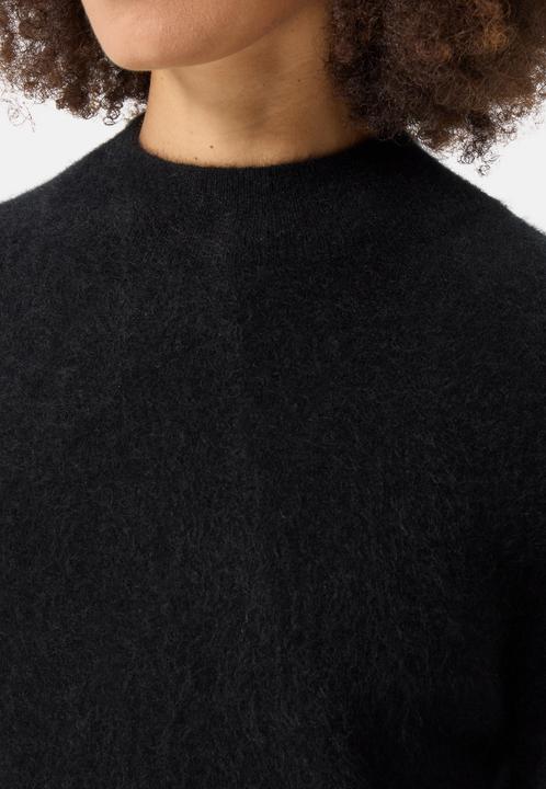 Actual product image Cash-Mere Brushed Kaschmir Pullover mit kurzem Stehkragen (M)
