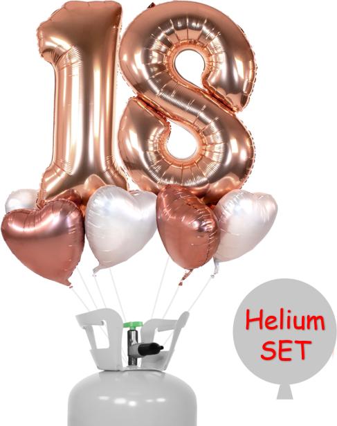 Image du produit CreaDiva Kit hélium Deluxe or rose 18 (10 x)