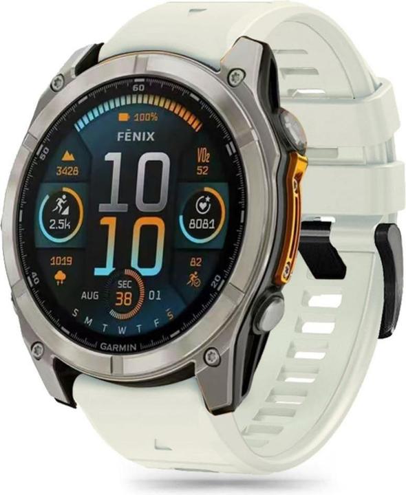 Tech-Protect SILICONE LINE GARMIN FENIX 5X / 5X PLUS / 6X / 6X PRO / 7X / 8 (51 MM) TITANIUM