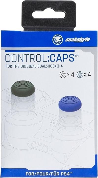 Snakebyte Controller Caps 8 Stück - schwarz blau (PS4) (PS4)