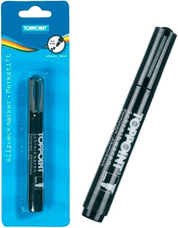 Actual product image Toppoint Permanent marker-black (Black, 5 mm, 1 x)
