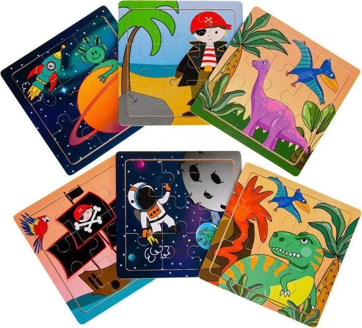 LG-Imports Wooden puzzle (space, pirate or dinosaur) (1 pieces)