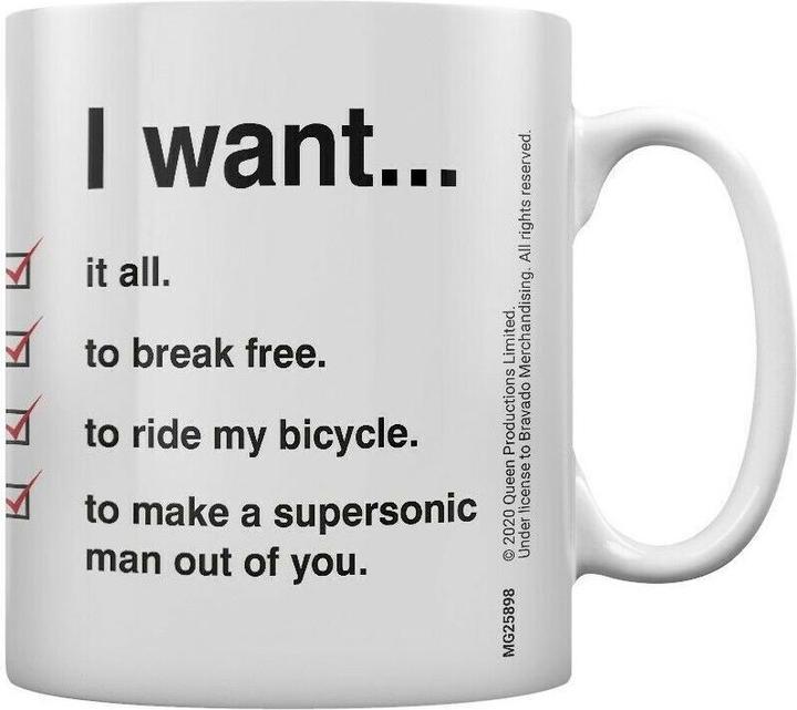Actual product image Queen Coffee Mug I Want Checklist (325 ml, 1 x)