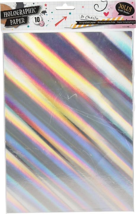 Koopman Papier holographique A4, 10 feuilles (200 g/m², 10 x, 21 x 29,7 cm)