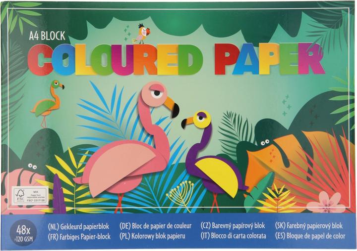 Produktbild Farbiges Bastelpapier (48 x)