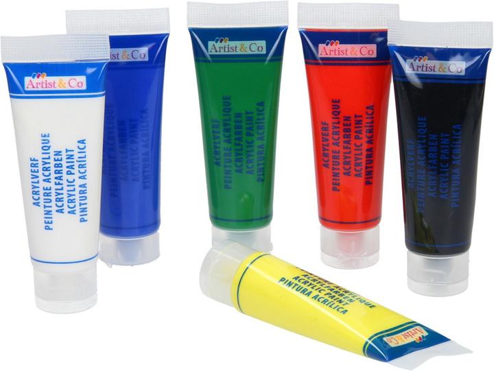 Actual product image Artist&Co Acrylic paint (Multicoloured, 450 ml)