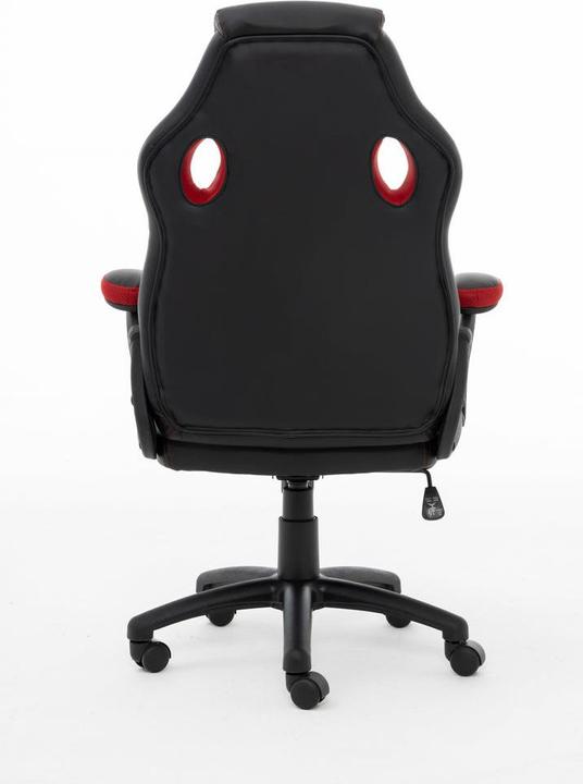 Raptor Gaming Sedia GS-40 PU + Tessuto nero/rosso
