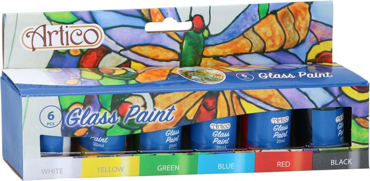 Actual product image Artico Stained glass colours (Glass colour 6 colours, 120 ml)