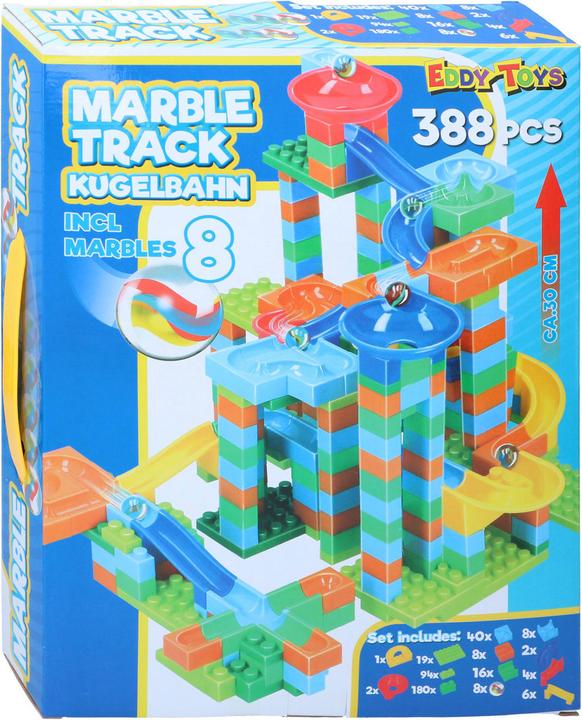 Actual product image Eddy Toys Plastic marble run marble, 388 pcs.