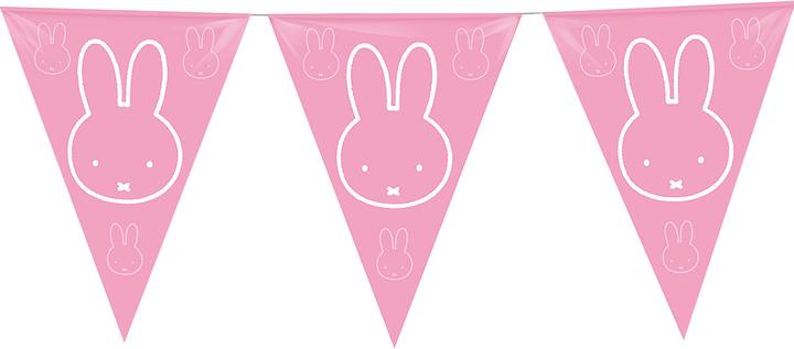 Actual product image Haza Witbaard Flag line Miffy Pink, 10 mtr.