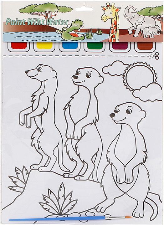 Actual product image Animals with Color Coloring Template