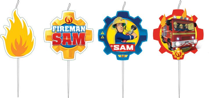 Image du produit Amscan Bougies Sam le Pompier, 4p. (4 x)